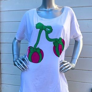 South Parade cherry ribbon tee.